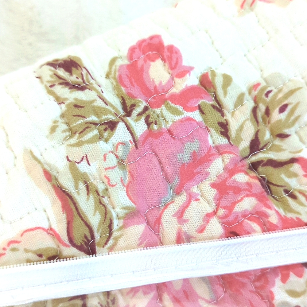 COTTON THROW/Coverlet FLORAL ROSES - Picture 6 of 8